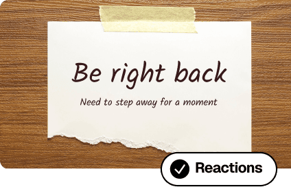 Be right back screen