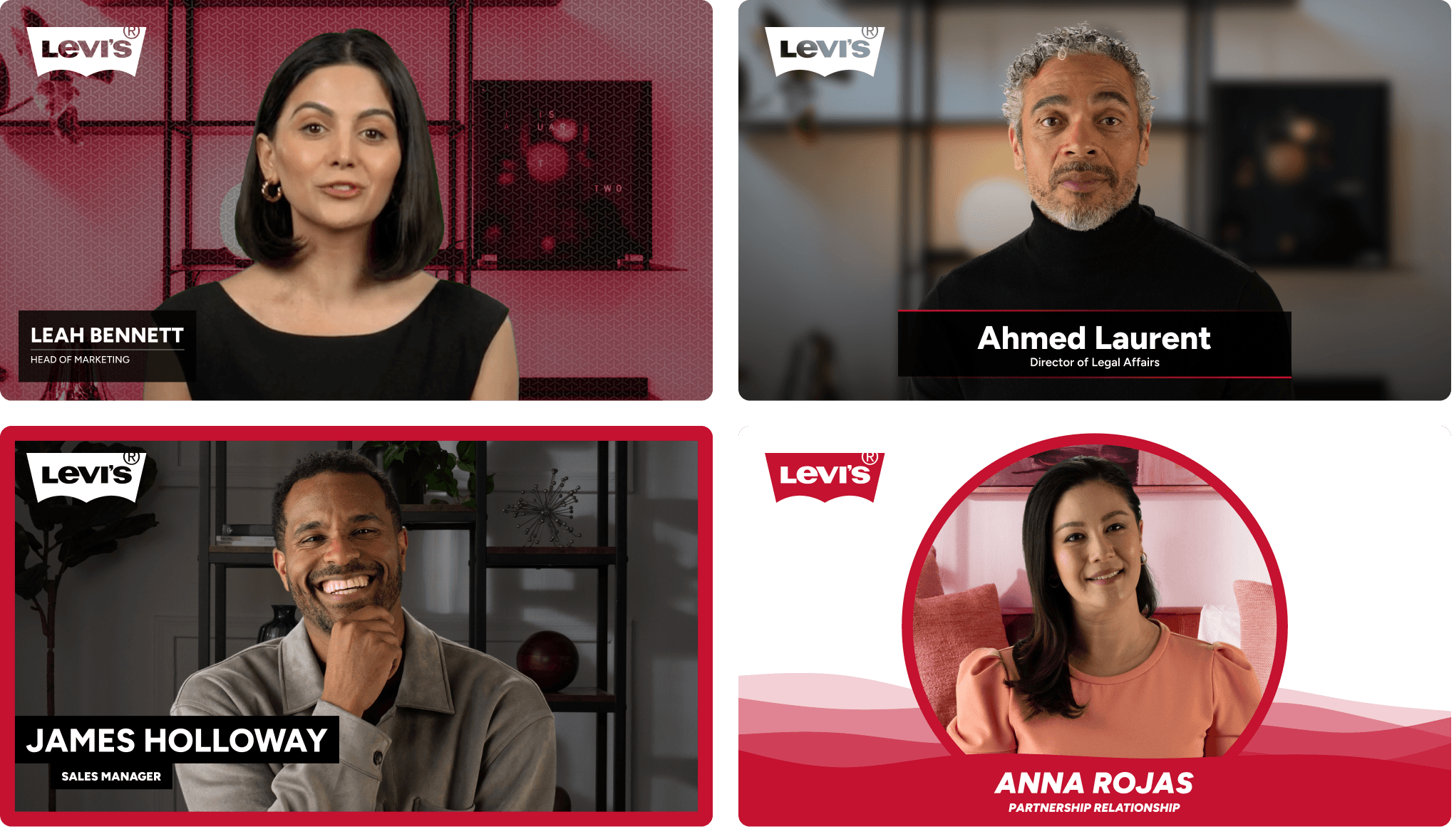 Display looks for Levis