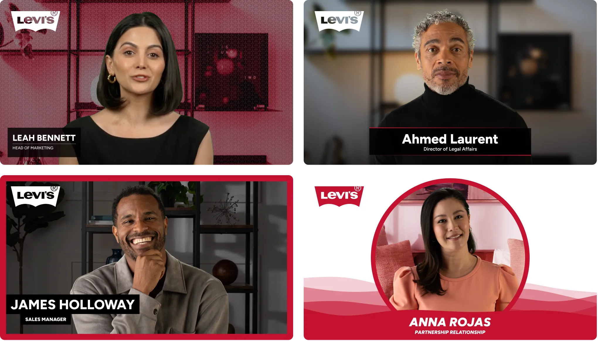 Display looks for Levis